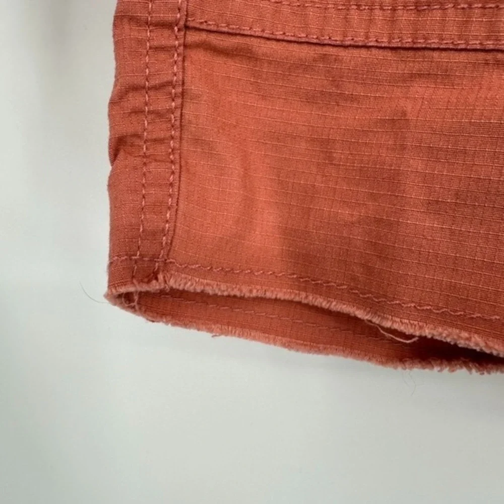 Vuori Womens XL Vintage Ripstop Shorts Cinnamon Orange Organic Cotton - Picture 4 of 8